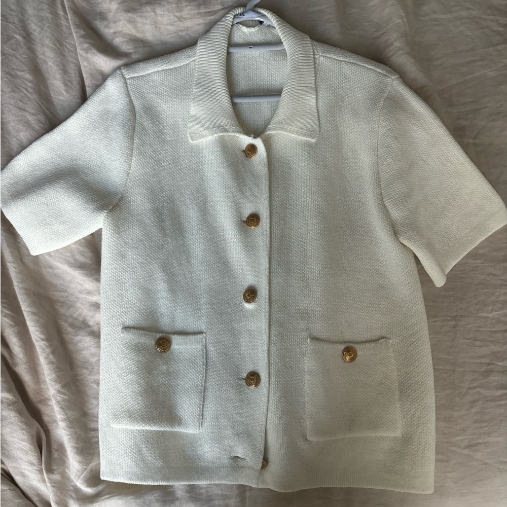 Zara Knit Button Up